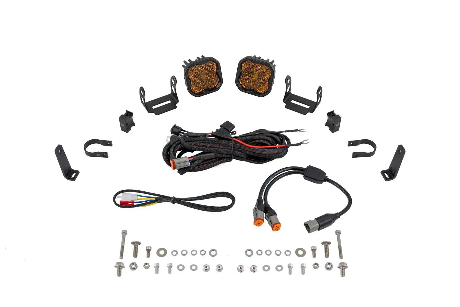 Allows for installation of SS3 LED pods on bumper roll bars.