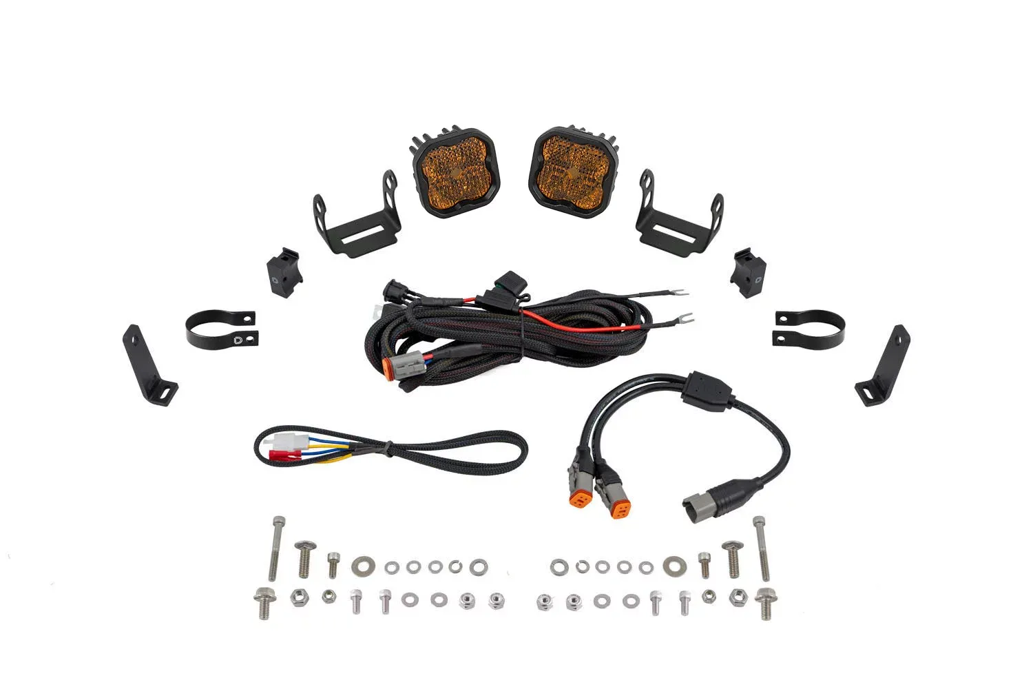Allows for installation of SS3 LED pods on bumper roll bars.
